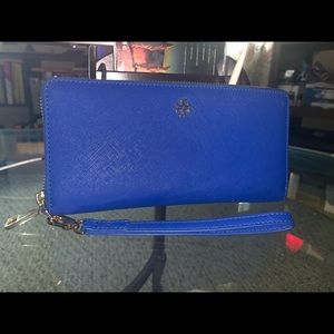 Royal Blue Tory Burch Wallet